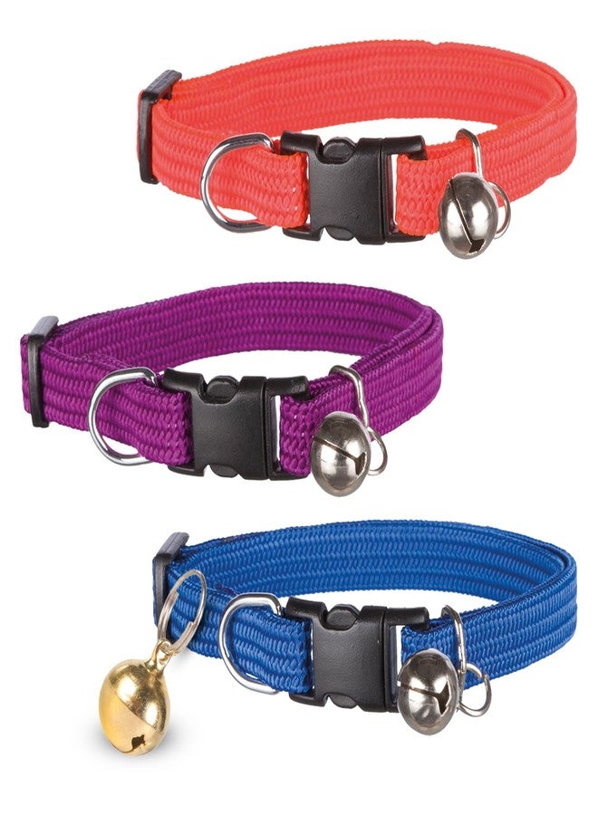 Trixie Combo of Trixie Elastic Adjustable Cat Collar and Trixie Metal Bell, (Pack of 3) - Image 1